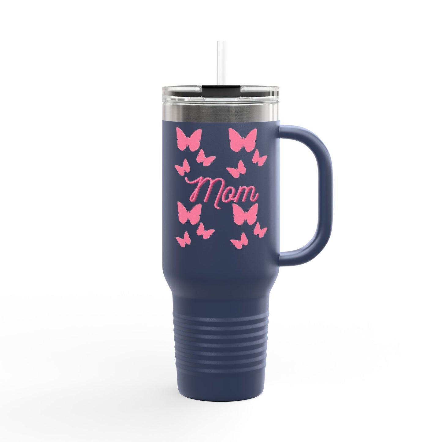 Butterfly Mom Insulated Travel Mug | Perfect Gift for Mothers, Great for Holidays, Coffee Lovers, Outdoor Adventures, Travel
