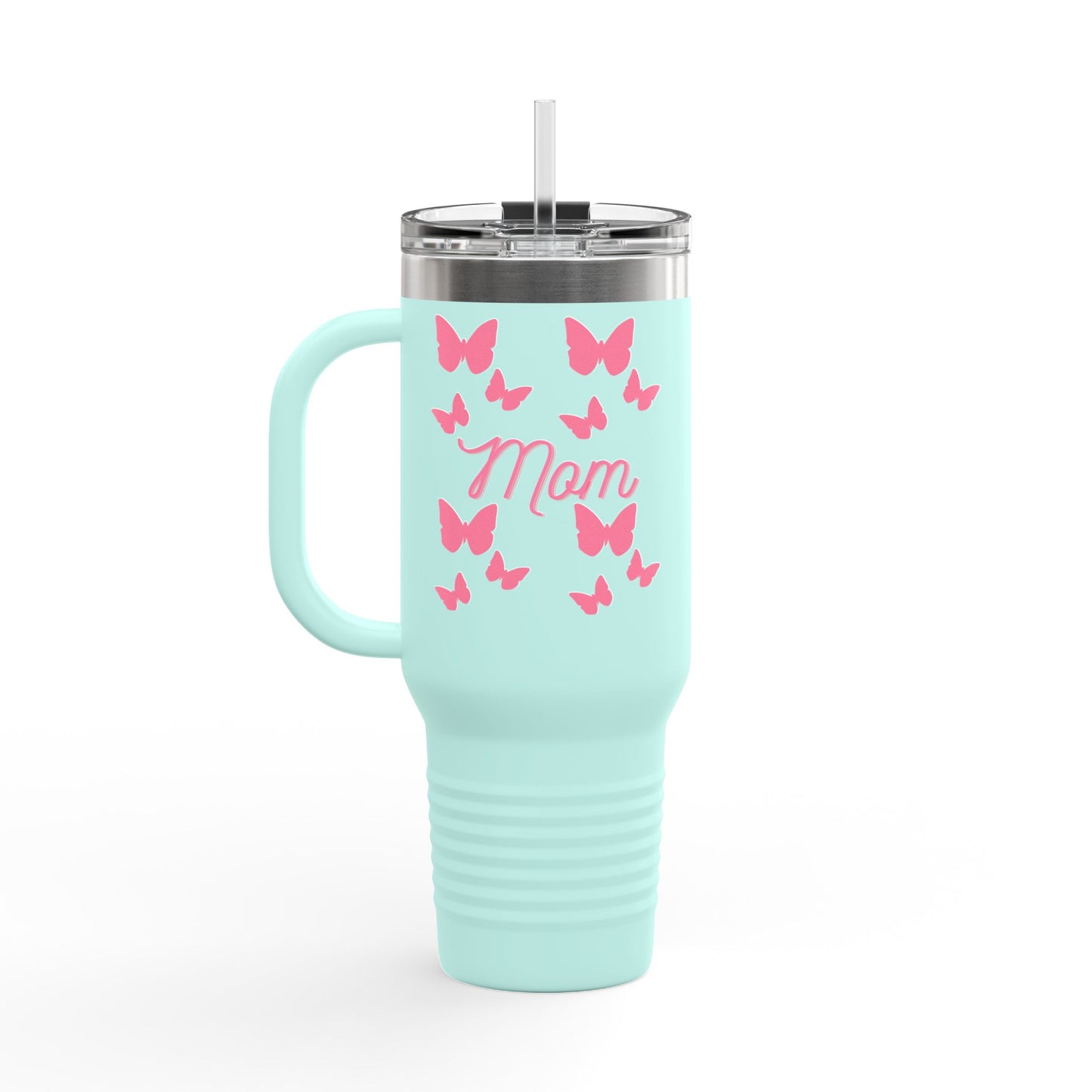 Butterfly Mom Insulated Travel Mug | Perfect Gift for Mothers, Great for Holidays, Coffee Lovers, Outdoor Adventures, Travel