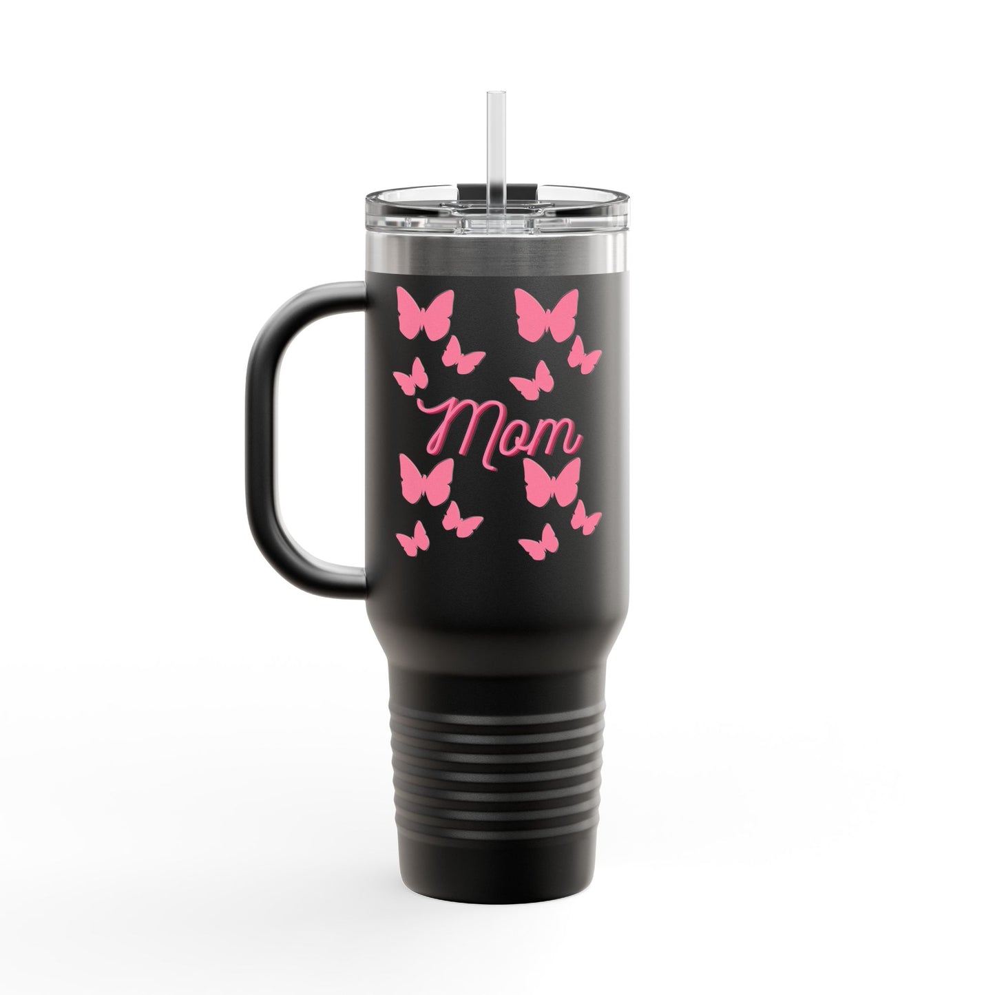 Butterfly Mom Insulated Travel Mug | Perfect Gift for Mothers, Great for Holidays, Coffee Lovers, Outdoor Adventures, Travel