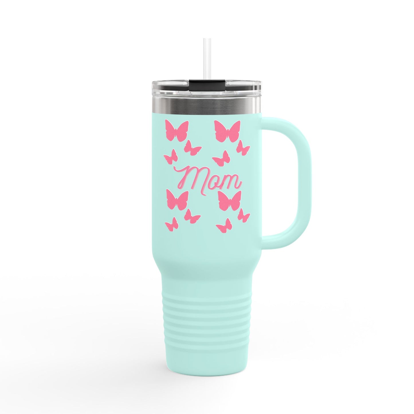 Butterfly Mom Insulated Travel Mug | Perfect Gift for Mothers, Great for Holidays, Coffee Lovers, Outdoor Adventures, Travel