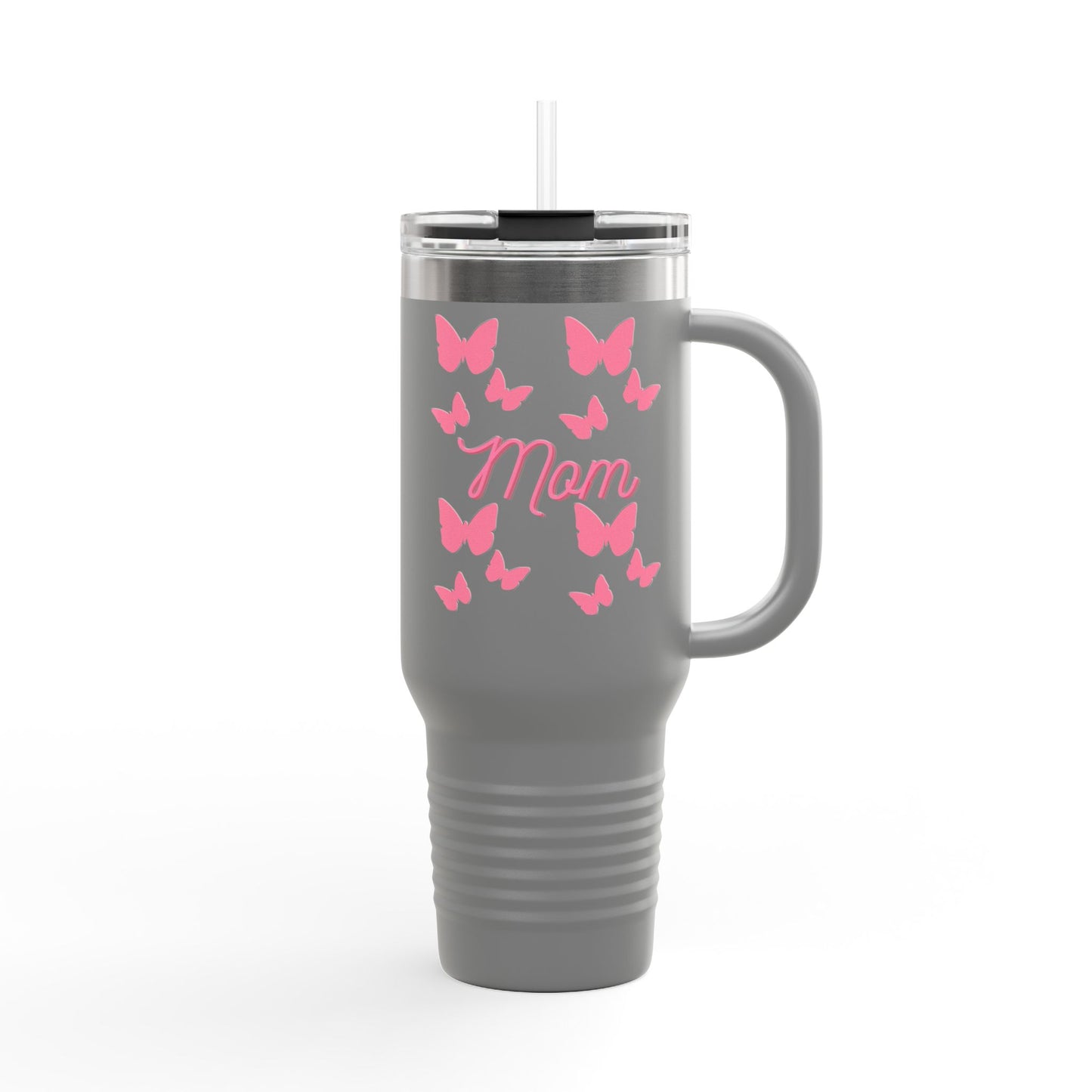 Butterfly Mom Insulated Travel Mug | Perfect Gift for Mothers, Great for Holidays, Coffee Lovers, Outdoor Adventures, Travel