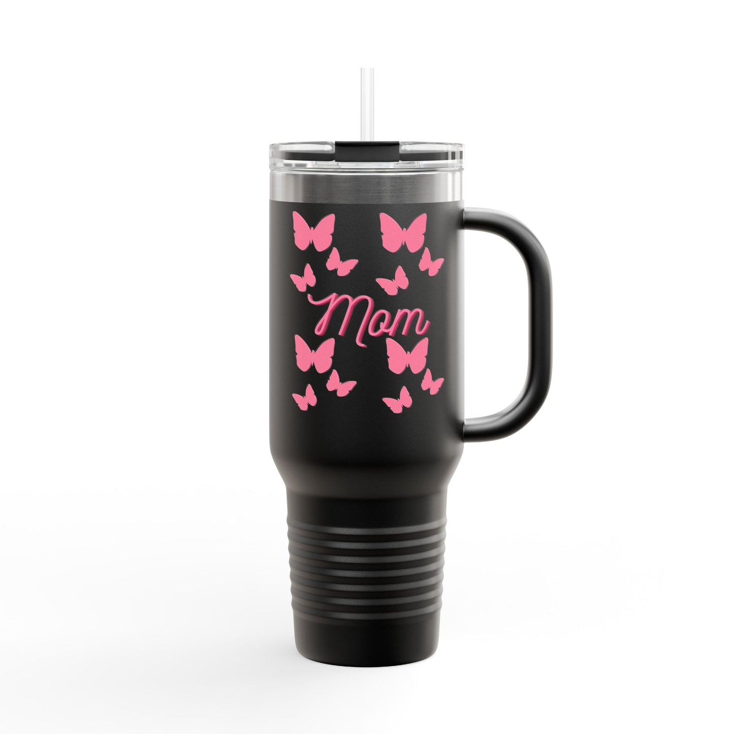 Butterfly Mom Insulated Travel Mug | Perfect Gift for Mothers, Great for Holidays, Coffee Lovers, Outdoor Adventures, Travel