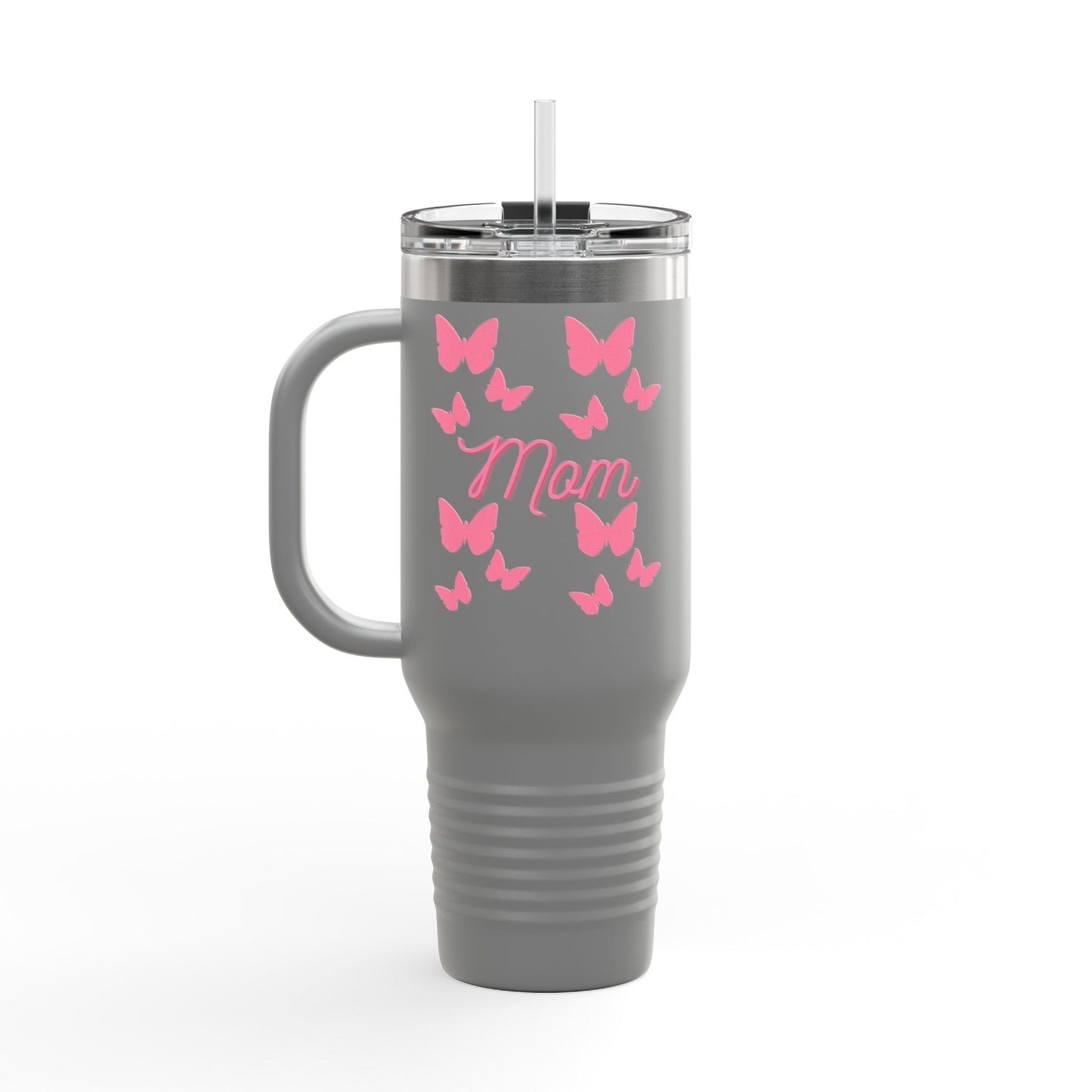 Butterfly Mom Insulated Travel Mug | Perfect Gift for Mothers, Great for Holidays, Coffee Lovers, Outdoor Adventures, Travel