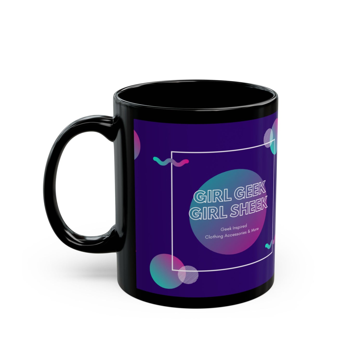 Geeky Inspiration Black Mug - Perfect for Coffee Lovers, Gamers, and Gift Giving, 11oz & 15oz Sizes Available, Ideal for Birthdays,