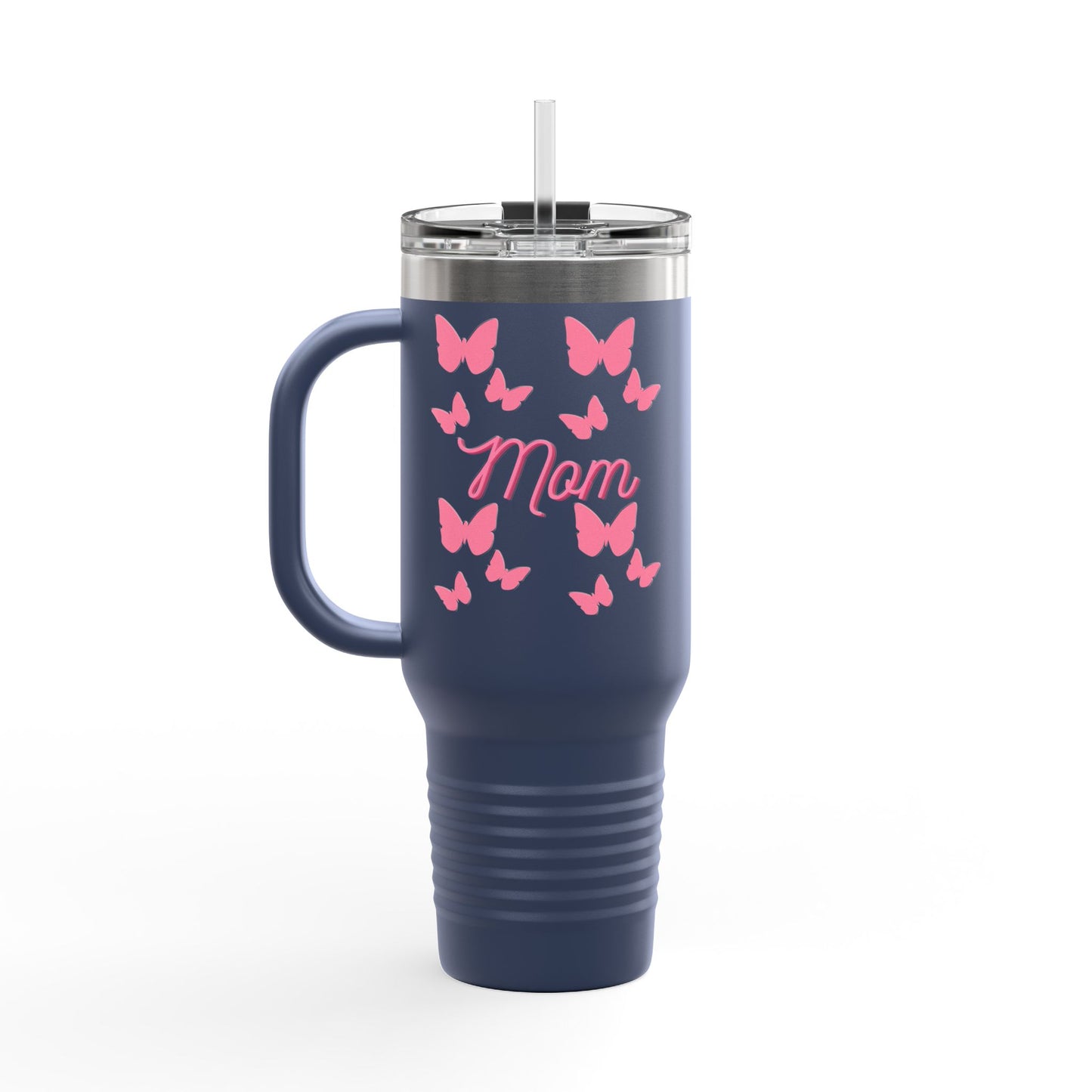 Butterfly Mom Insulated Travel Mug | Perfect Gift for Mothers, Great for Holidays, Coffee Lovers, Outdoor Adventures, Travel