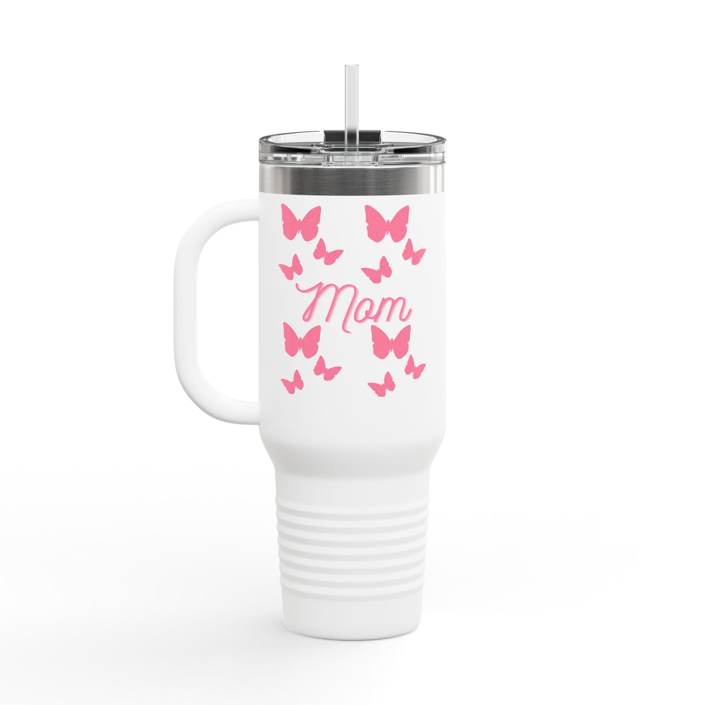 Butterfly Mom Insulated Travel Mug | Perfect Gift for Mothers, Great for Holidays, Coffee Lovers, Outdoor Adventures, Travel