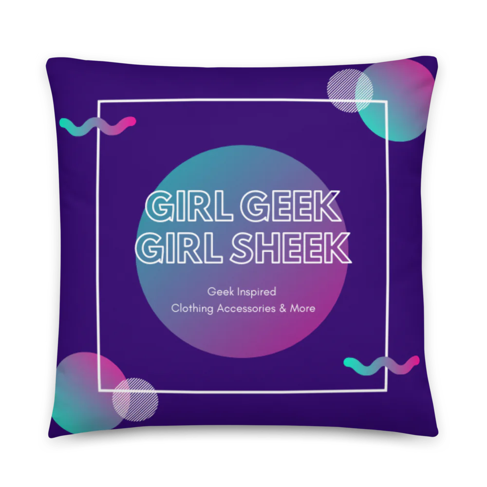Chic Geek Print Pillow