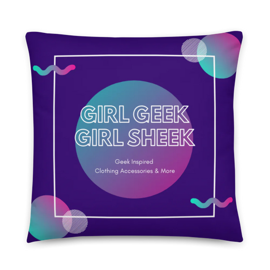 Chic Geek Print Pillow