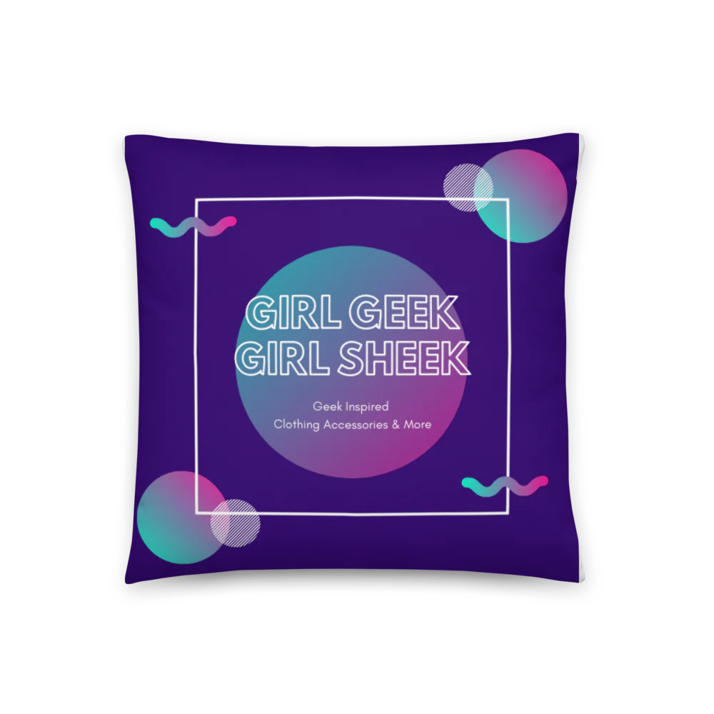 Chic Geek Print Pillow