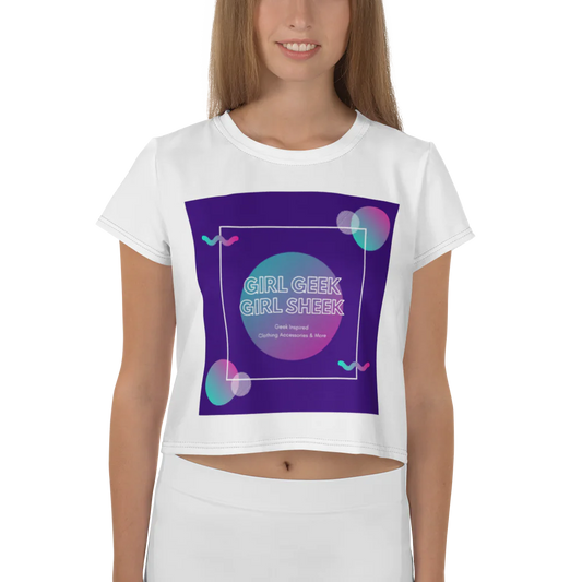 Chic Geek All-Over Print Crop Top