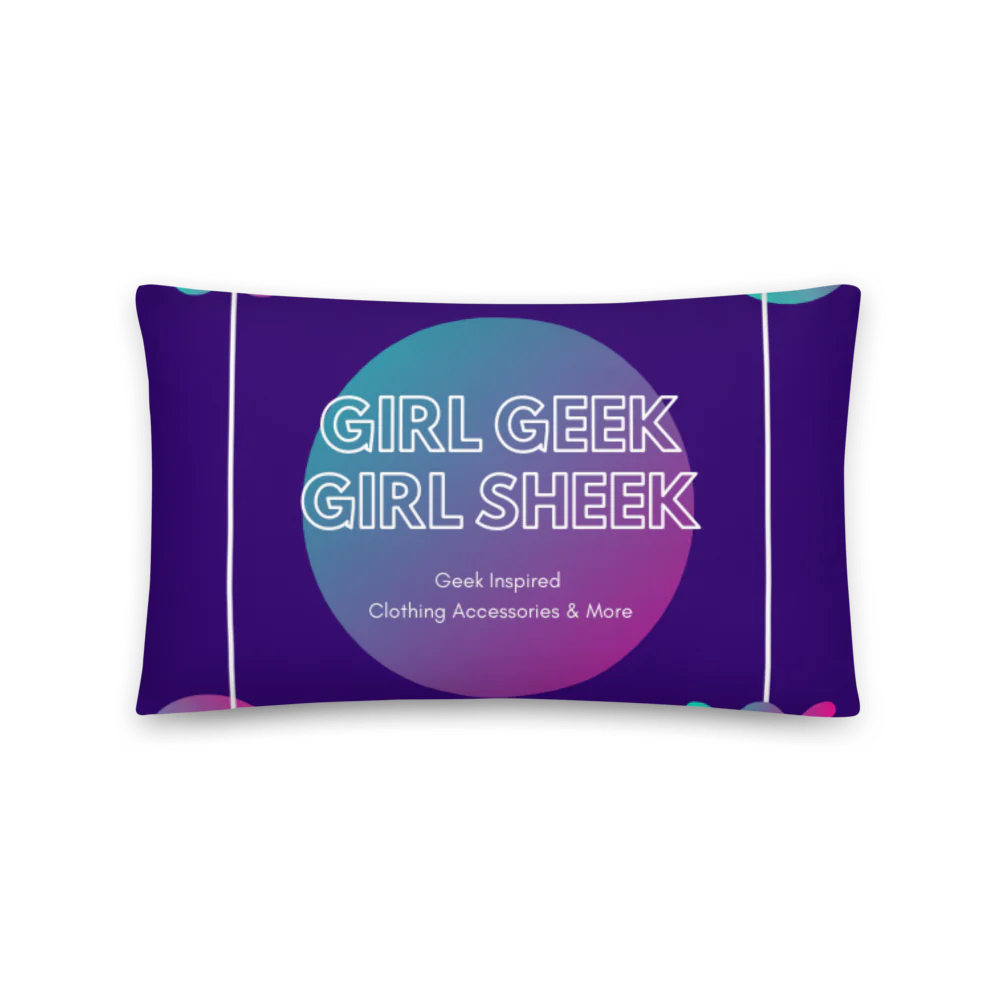 Chic Geek Print Pillow