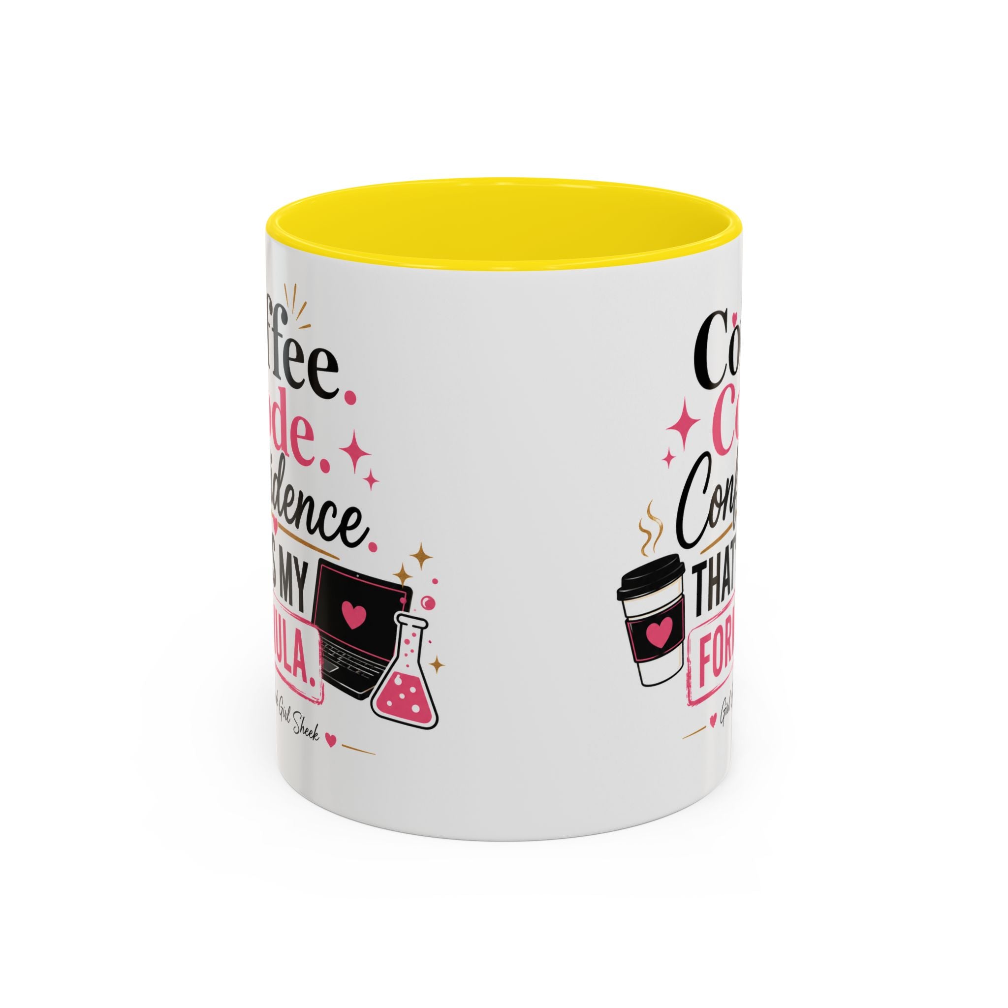 Coffee Mug — "Coffee. Code. Confidence." Programmer Gift Accent Mug