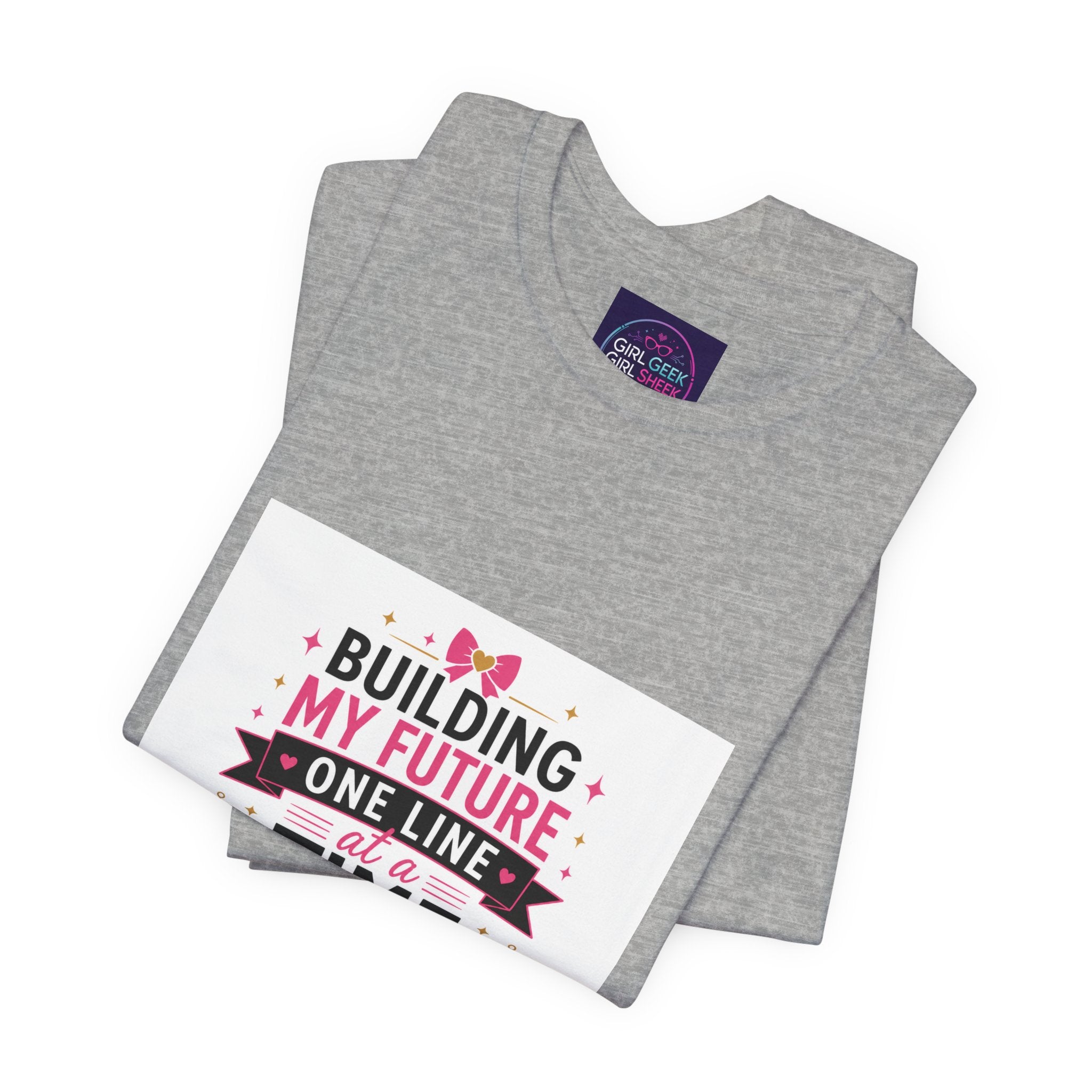 Coding Student T‑Shirt — “Building My Future One Line at a Time” Tee