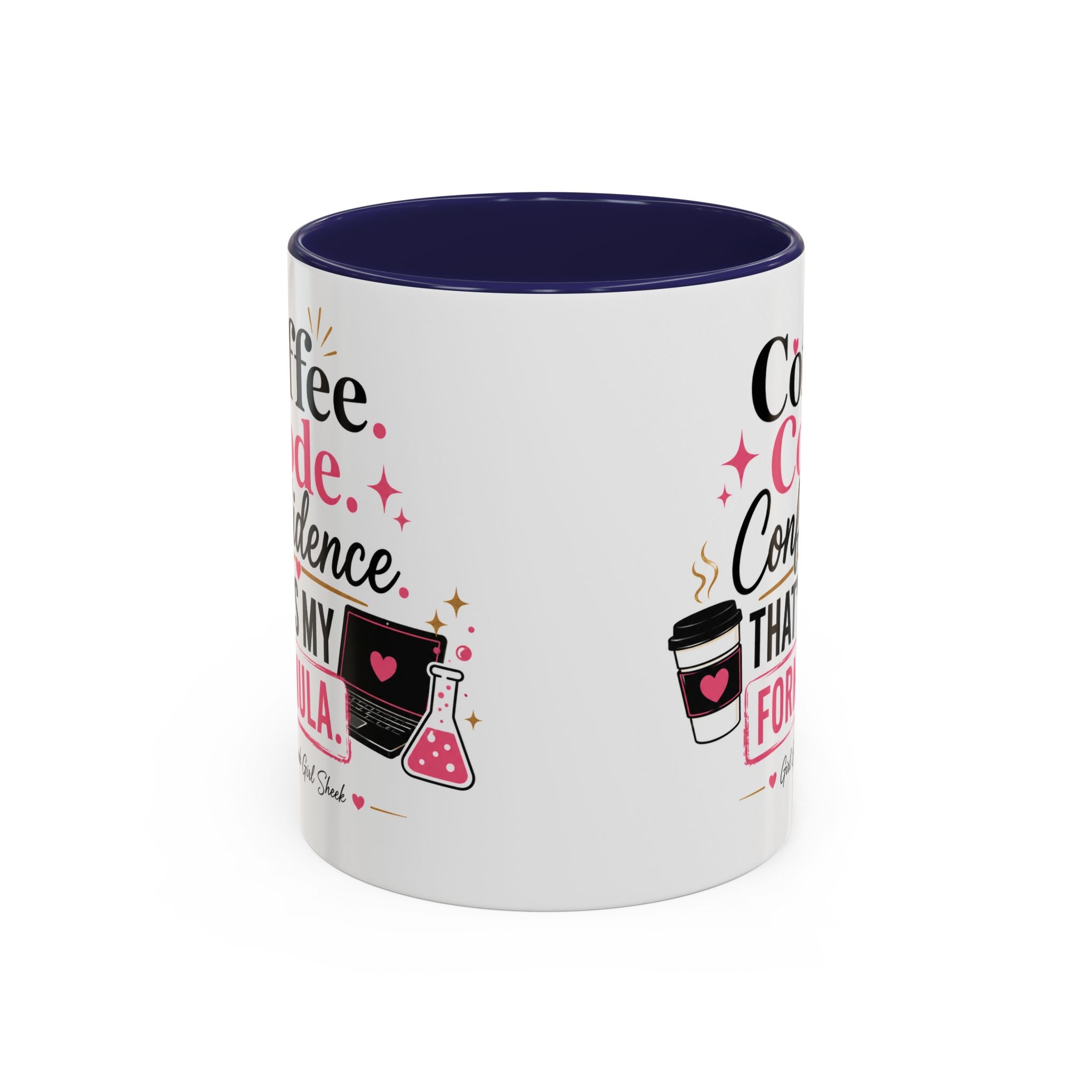 Coffee Mug — "Coffee. Code. Confidence." Programmer Gift Accent Mug