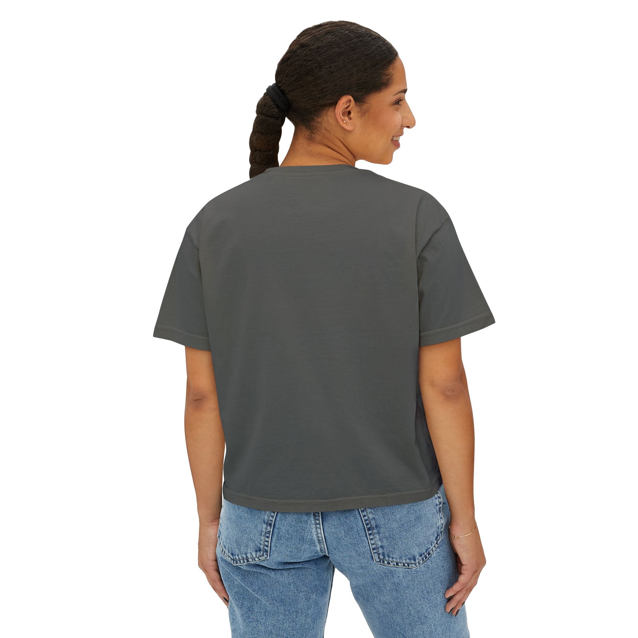 Boxy Tee — "Read, Research, Rise" Feminist Empowerment Crop T-Shirt