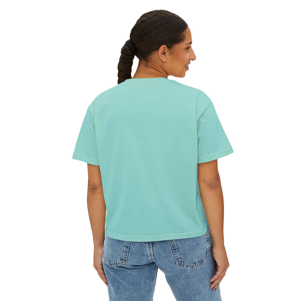 Reactive Chemistry Boxy Tee — Women's Science Graphic Shirt
