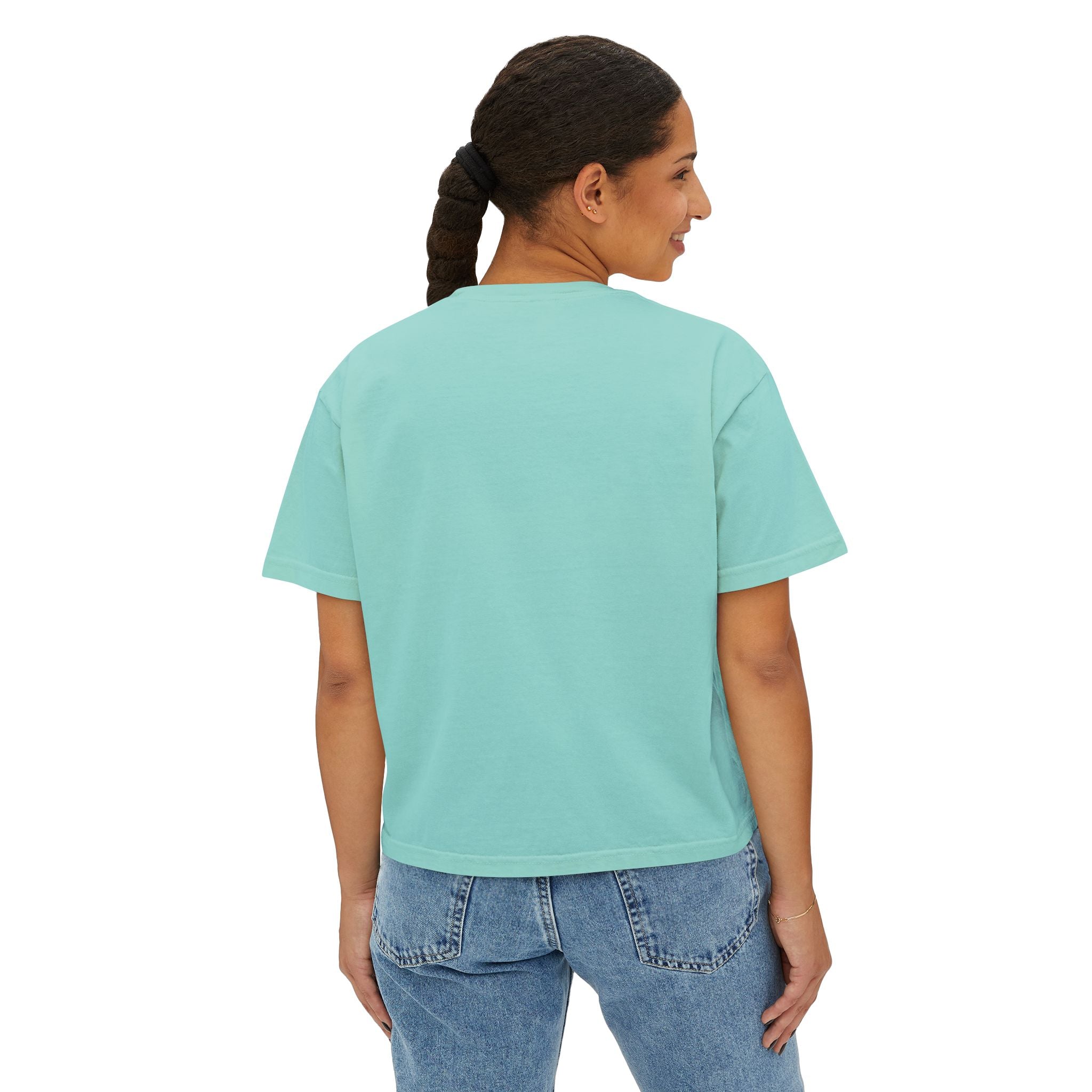 Reactive Chemistry Boxy Tee — Women's Science Graphic Shirt