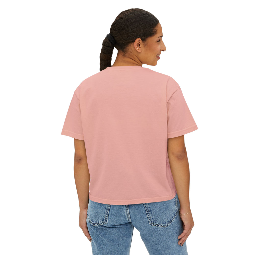 Reactive Chemistry Boxy Tee — Women's Science Graphic Shirt