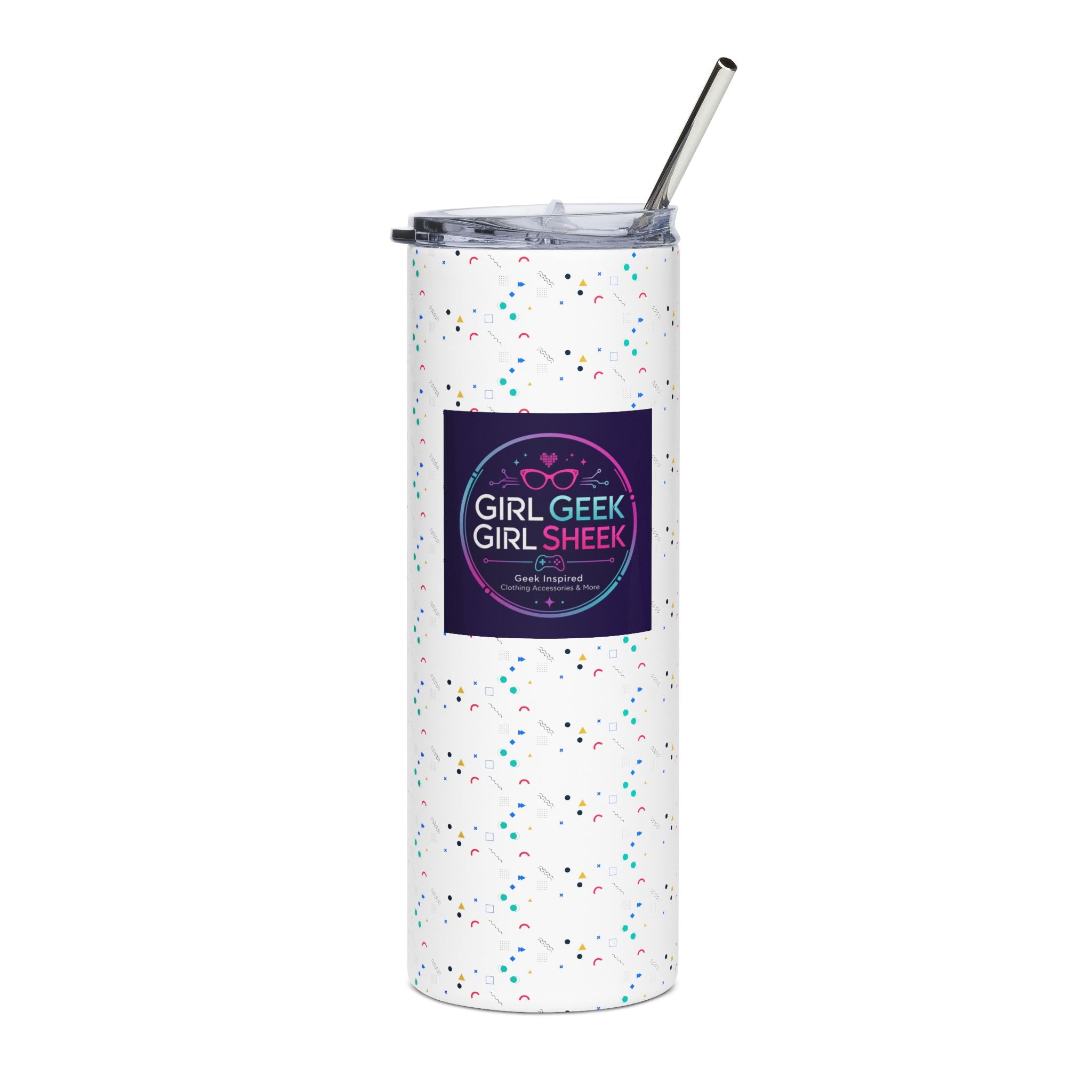 Girl Geek Tumbler — Stainless Steel 20oz