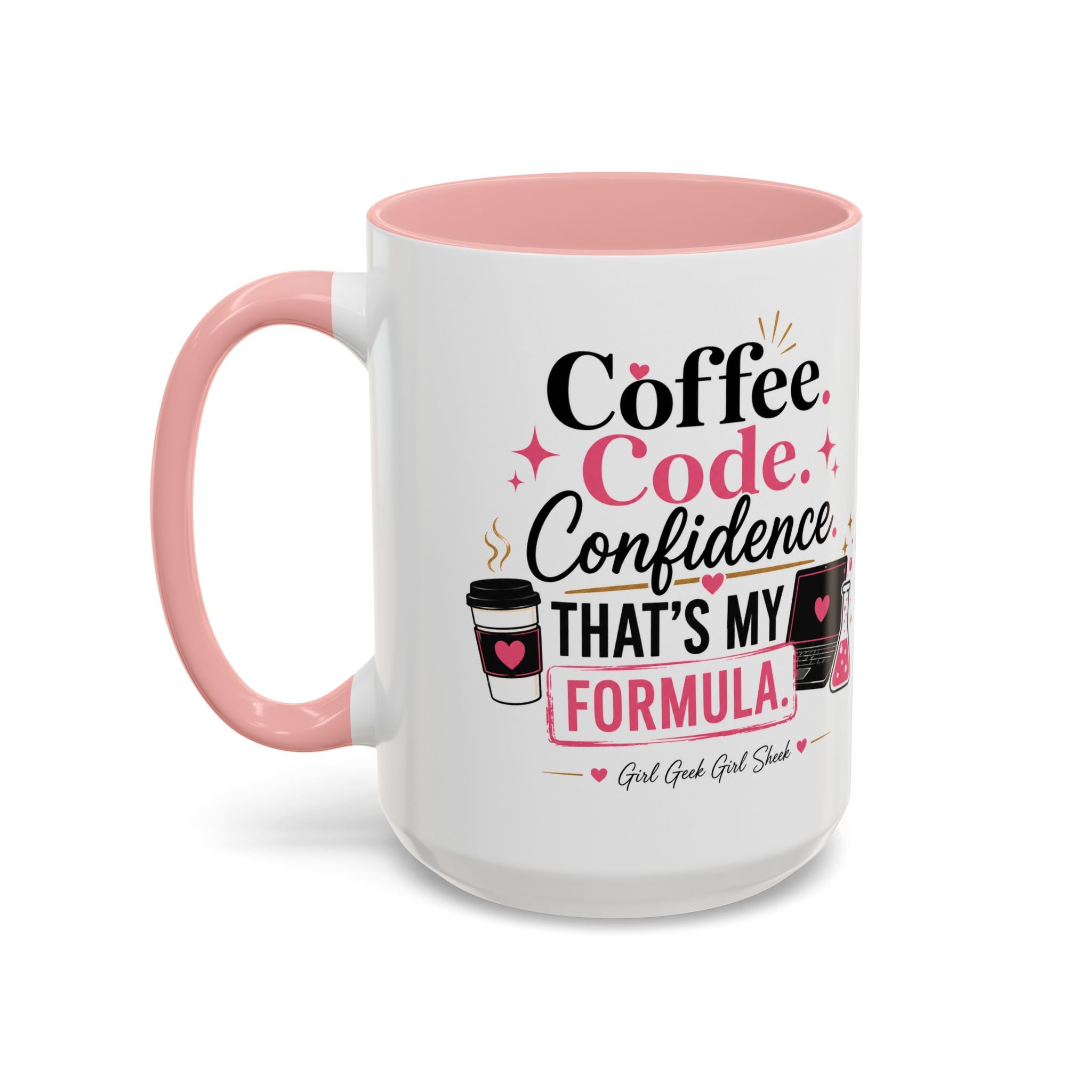 Coffee Mug — "Coffee. Code. Confidence." Programmer Gift Accent Mug
