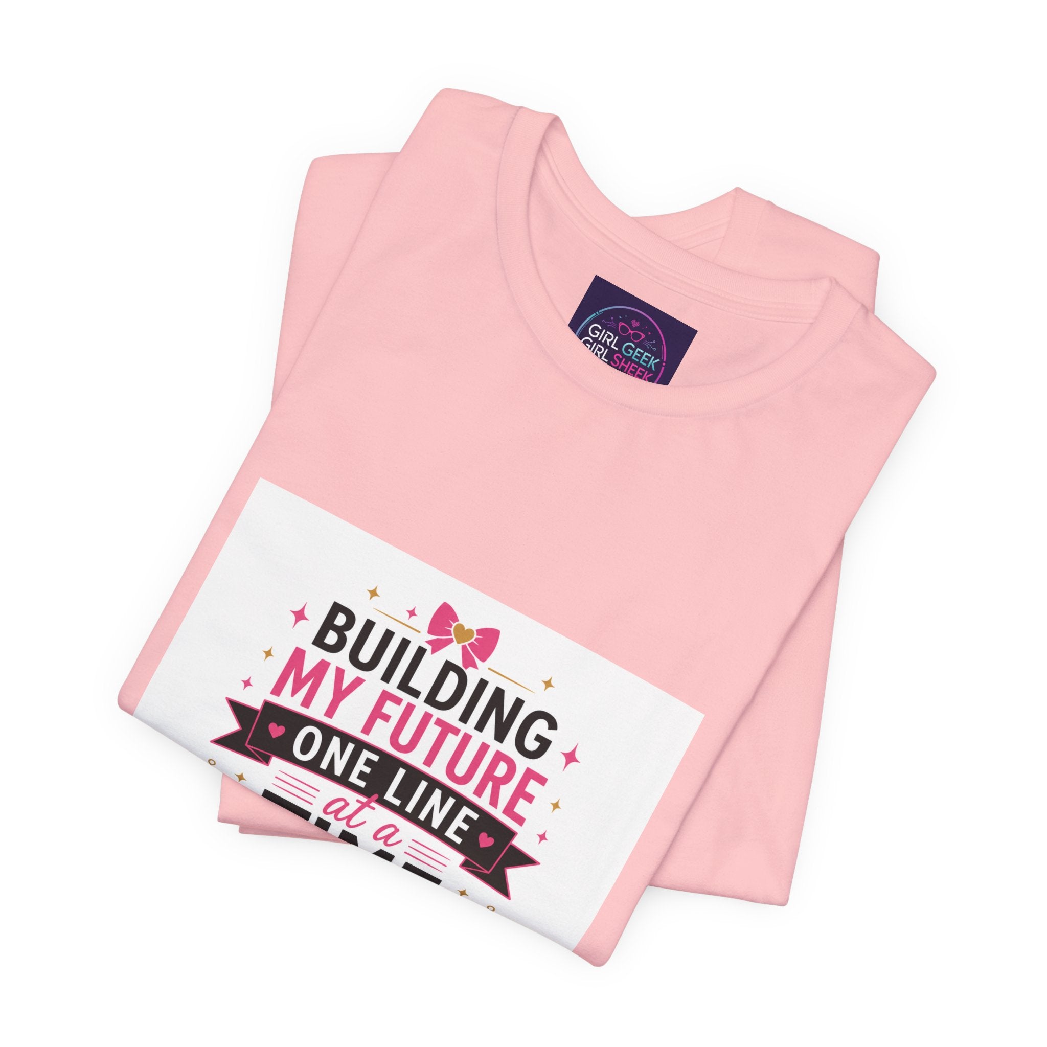 Coding Student T‑Shirt — “Building My Future One Line at a Time” Tee