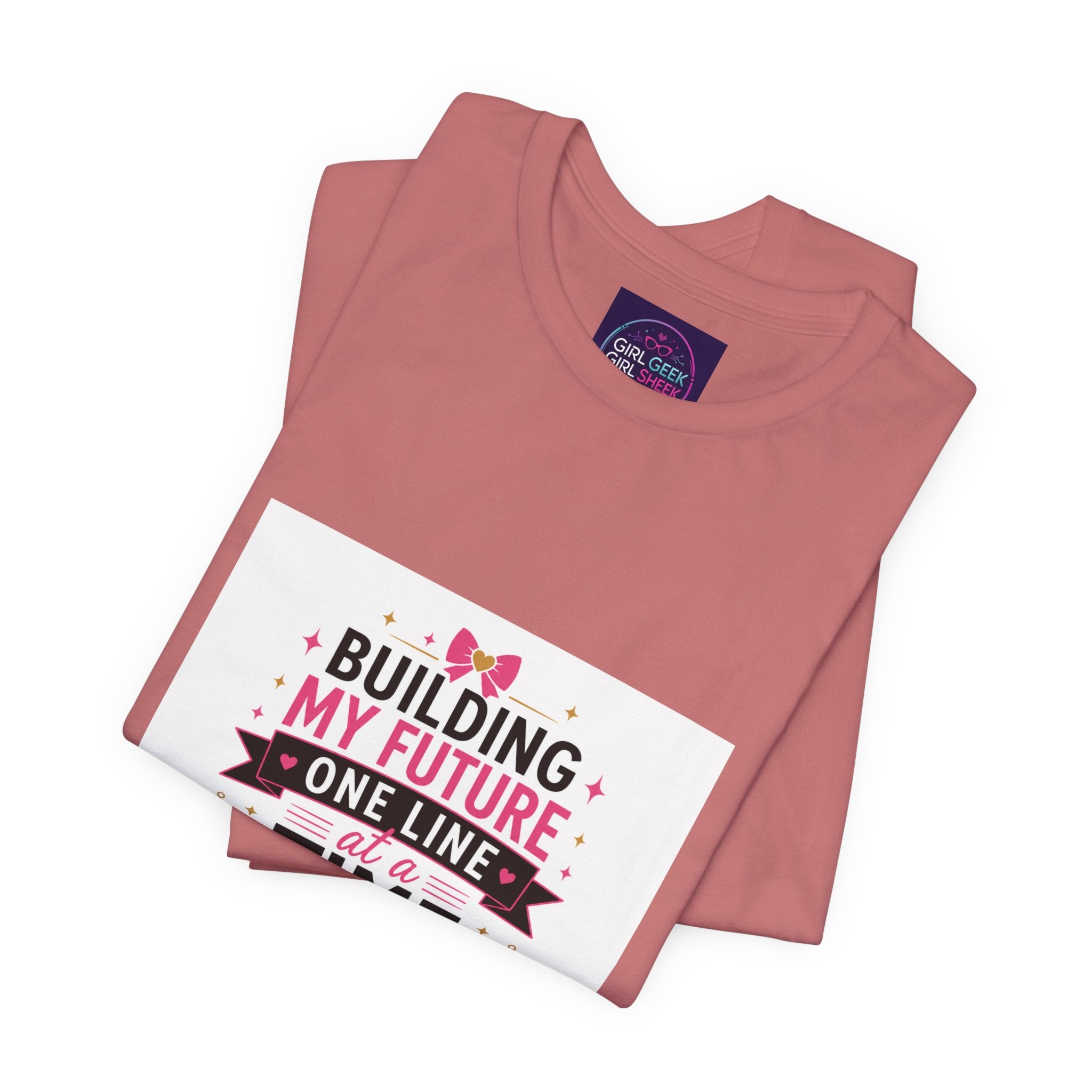 Coding Student T‑Shirt — “Building My Future One Line at a Time” Tee