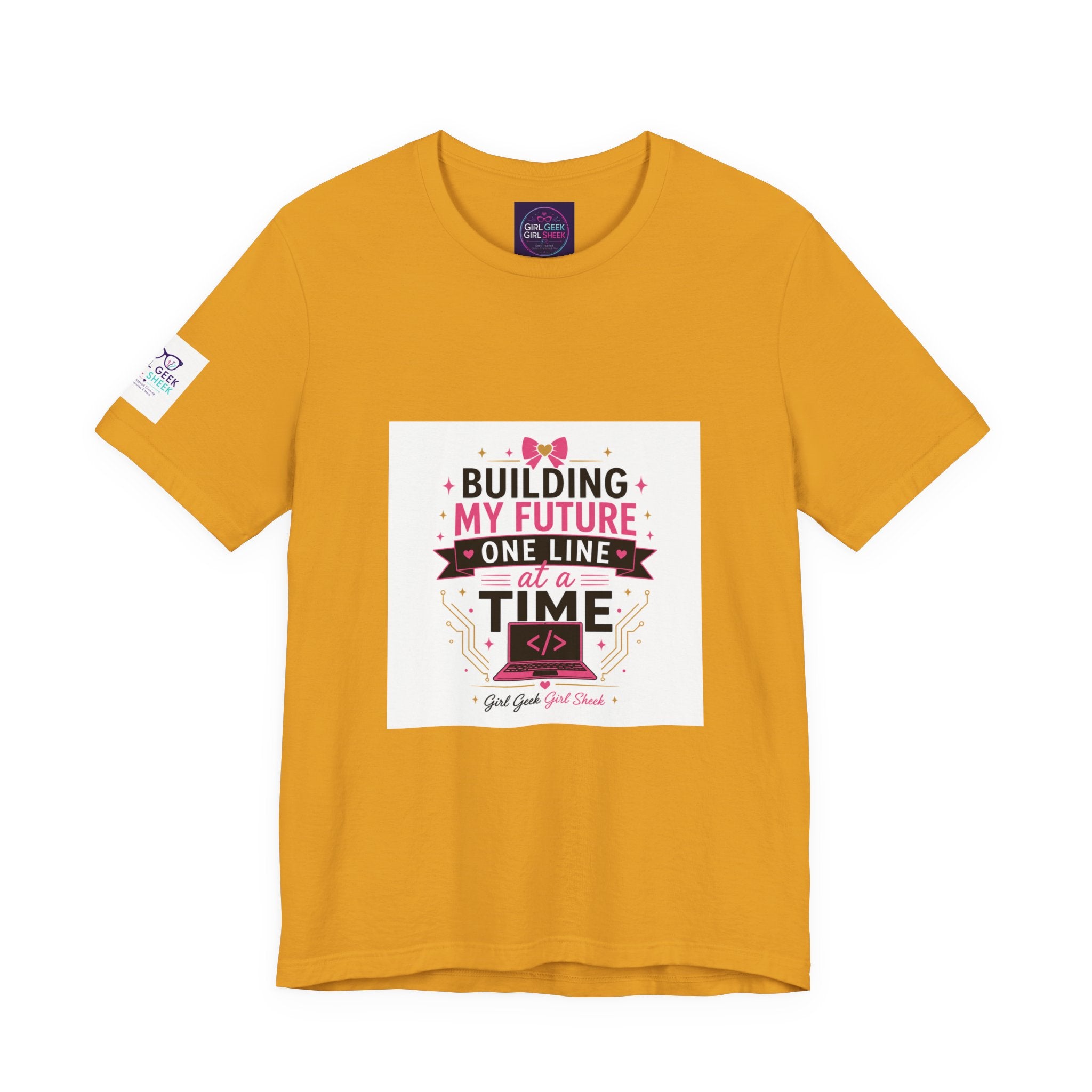 Coding Student T‑Shirt — “Building My Future One Line at a Time” Tee