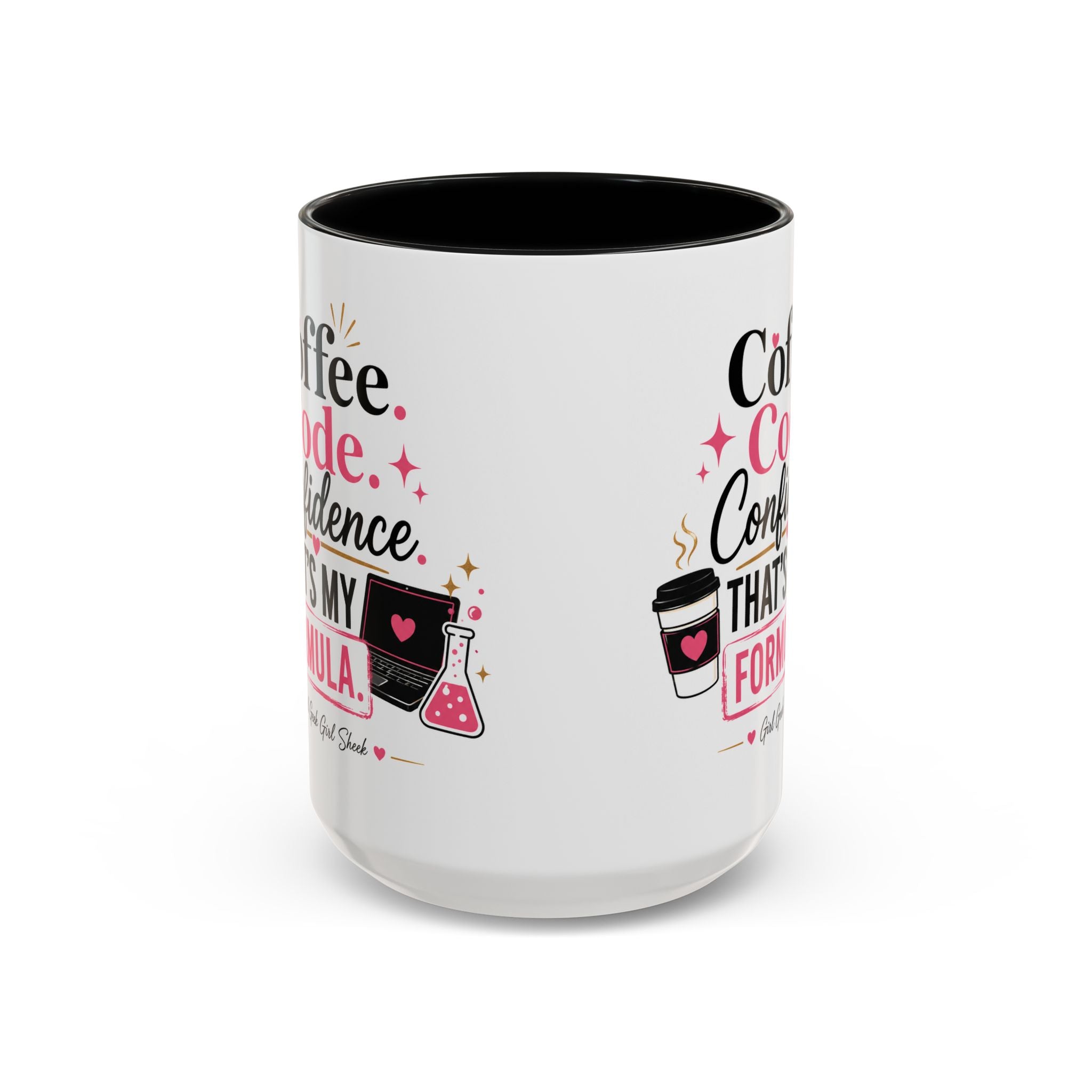 Coffee Mug — "Coffee. Code. Confidence." Programmer Gift Accent Mug