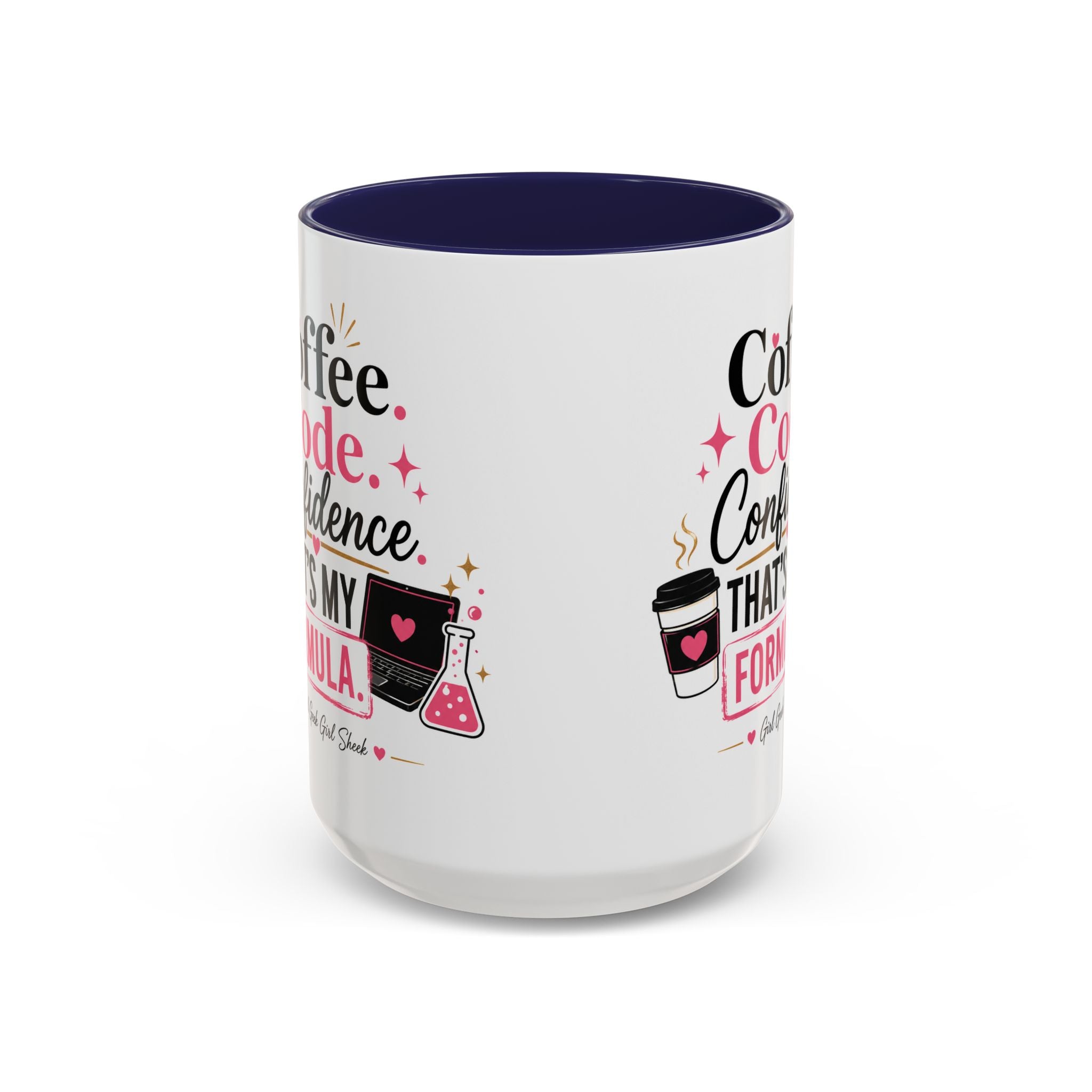 Coffee Mug — "Coffee. Code. Confidence." Programmer Gift Accent Mug
