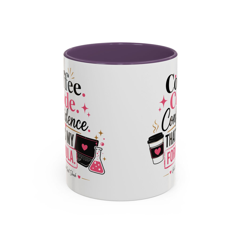 Coffee Mug — "Coffee. Code. Confidence." Programmer Gift Accent Mug