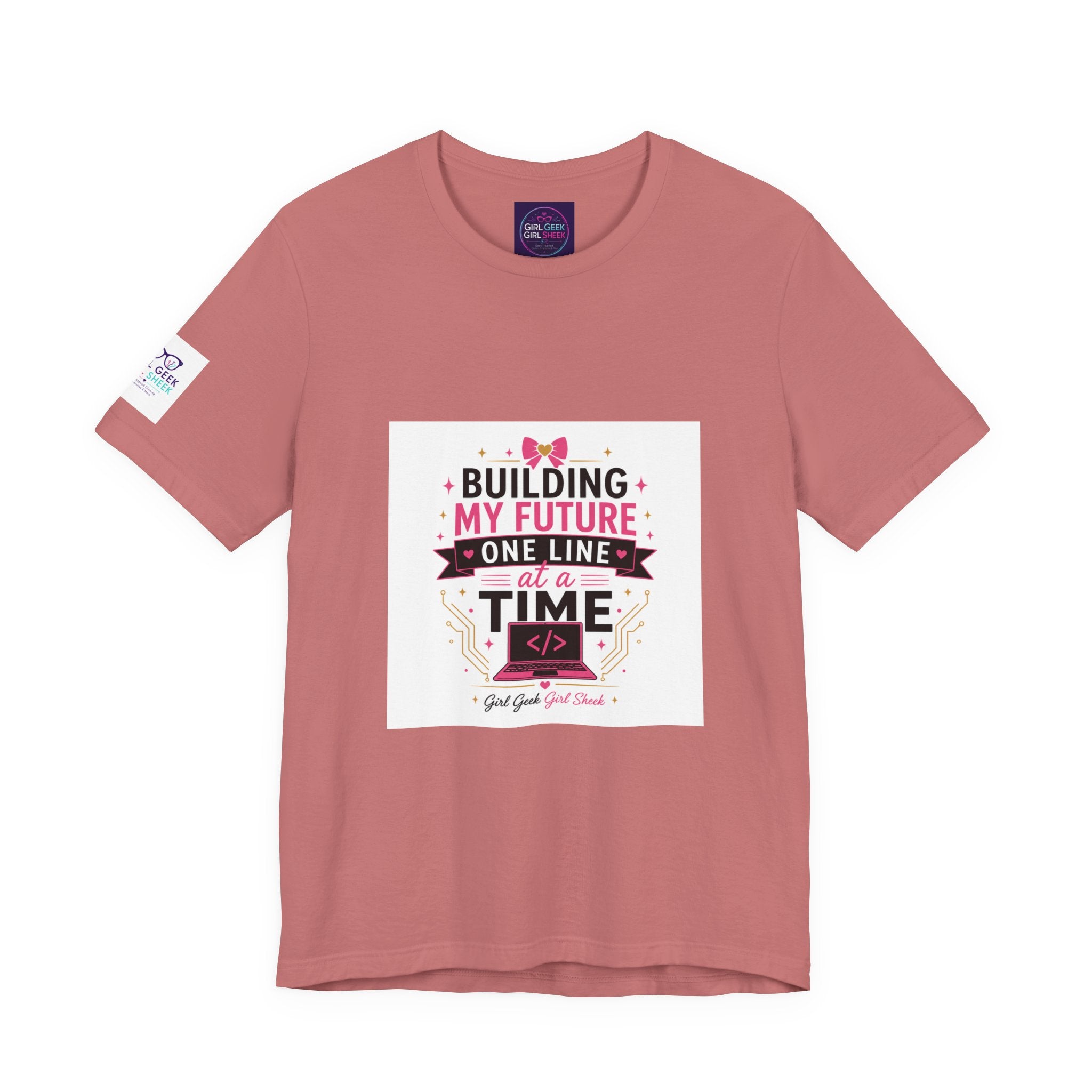 Coding Student T‑Shirt — “Building My Future One Line at a Time” Tee