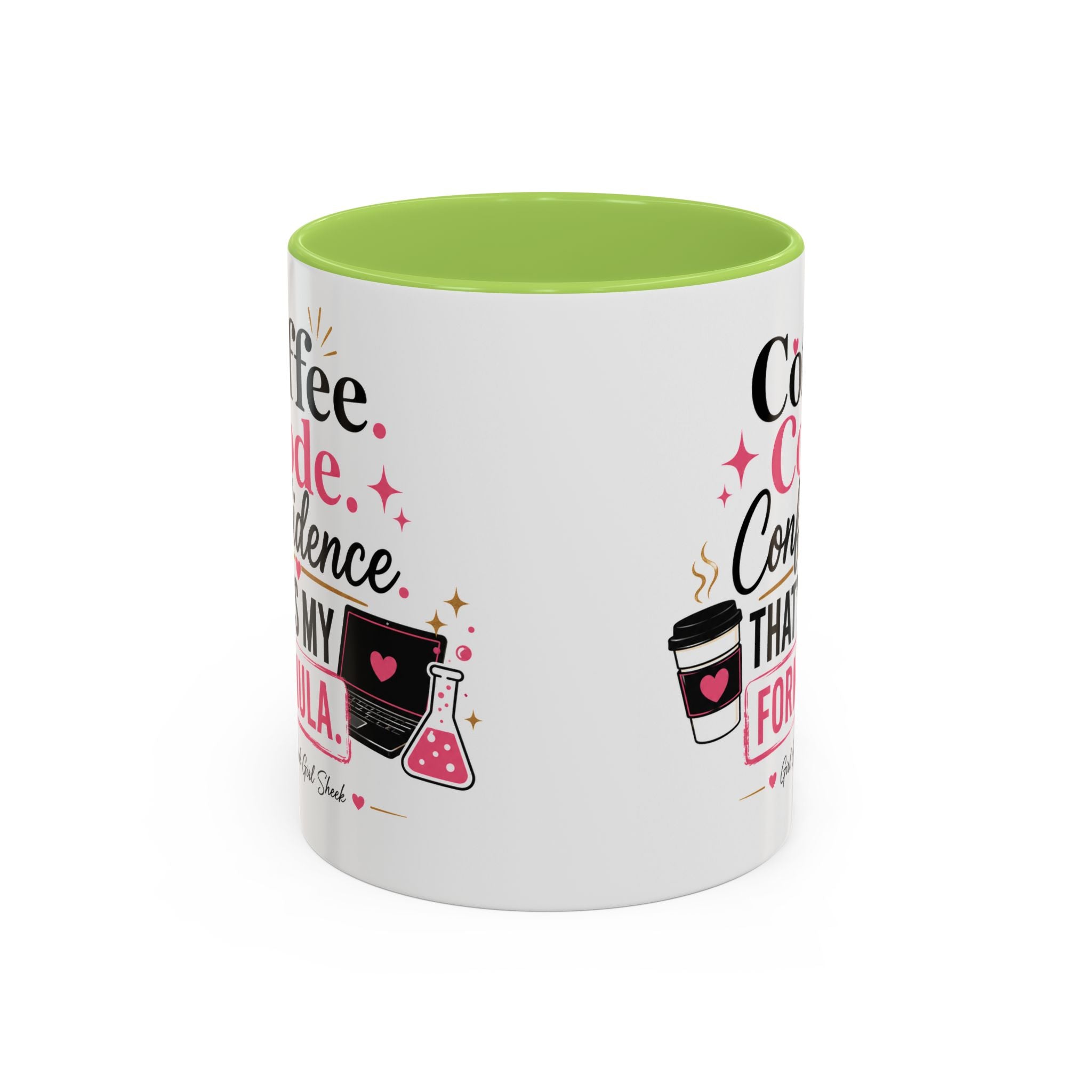Coffee Mug — "Coffee. Code. Confidence." Programmer Gift Accent Mug