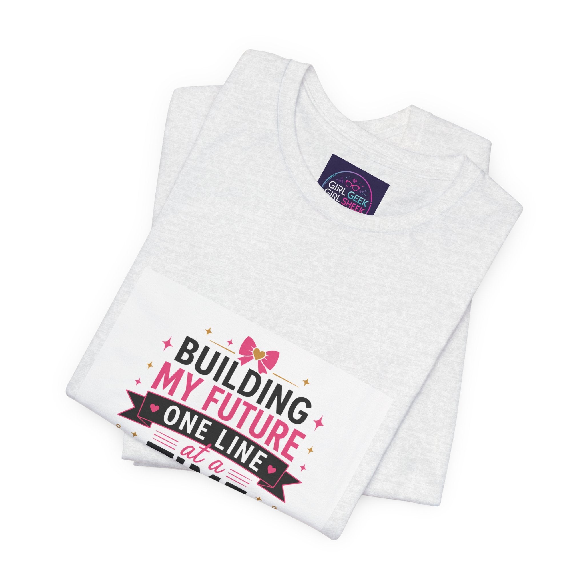Coding Student T‑Shirt — “Building My Future One Line at a Time” Tee