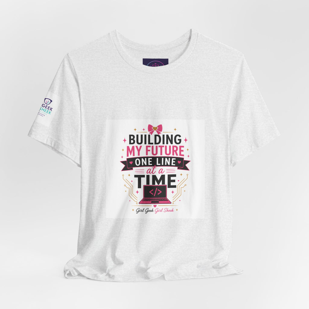 Coding Student T‑Shirt — “Building My Future One Line at a Time” Tee