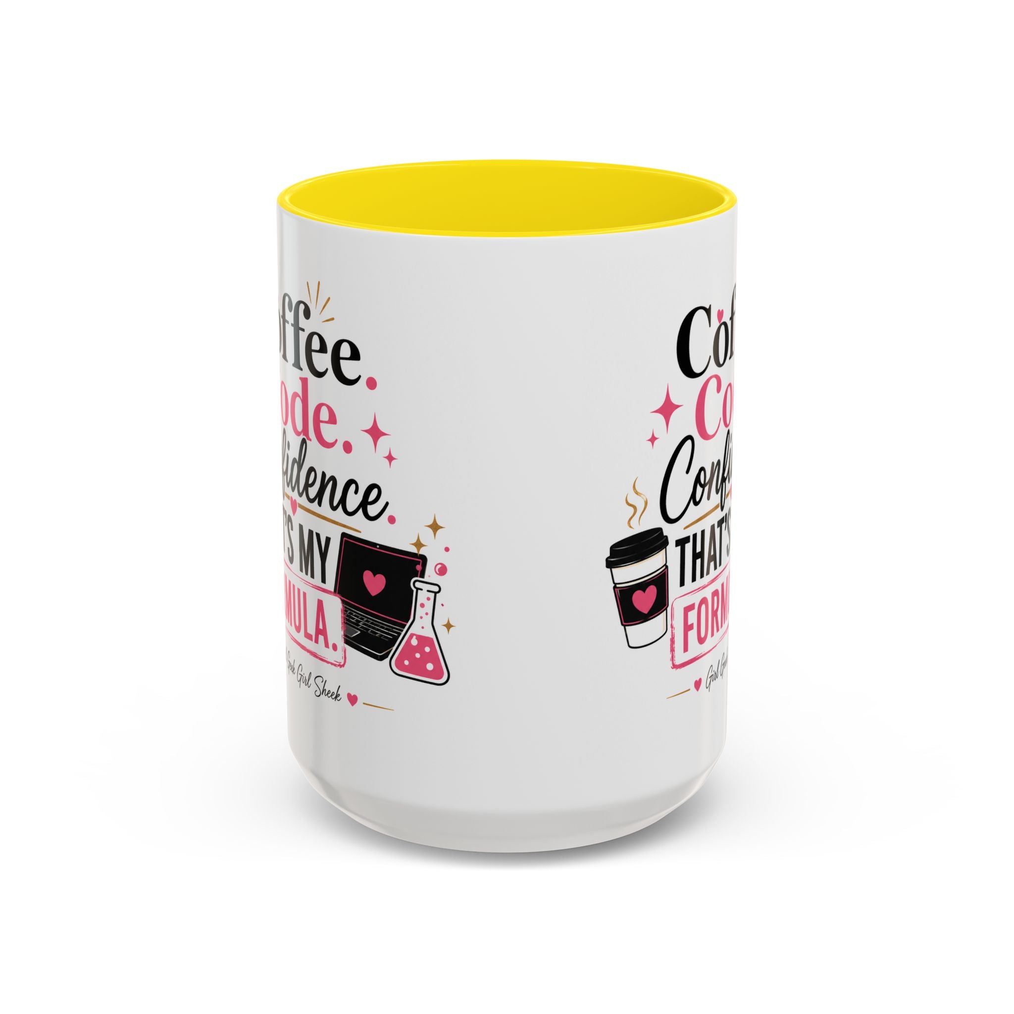 Coffee Mug — "Coffee. Code. Confidence." Programmer Gift Accent Mug
