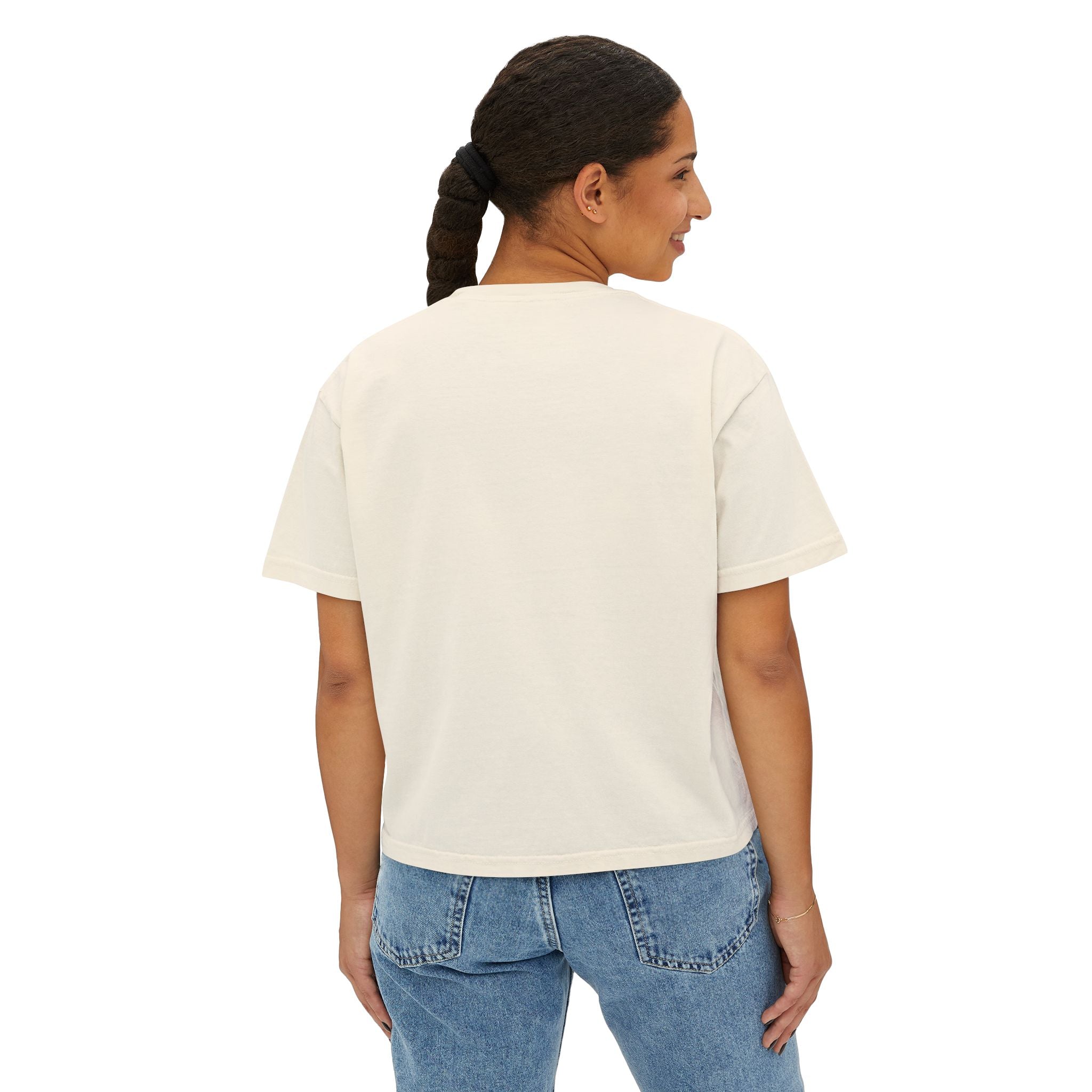 Boxy Tee — "Read, Research, Rise" Feminist Empowerment Crop T-Shirt