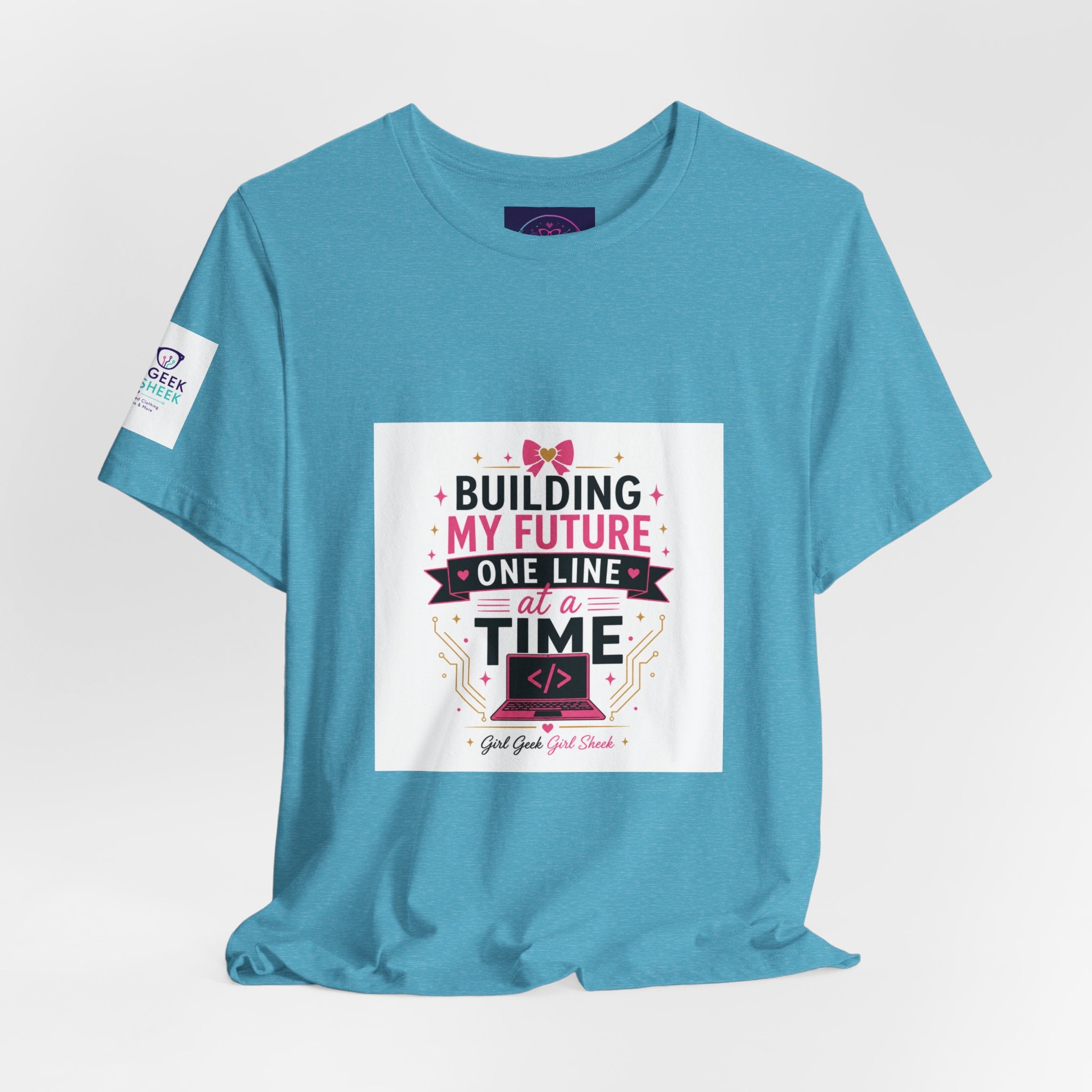 Coding Student T‑Shirt — “Building My Future One Line at a Time” Tee
