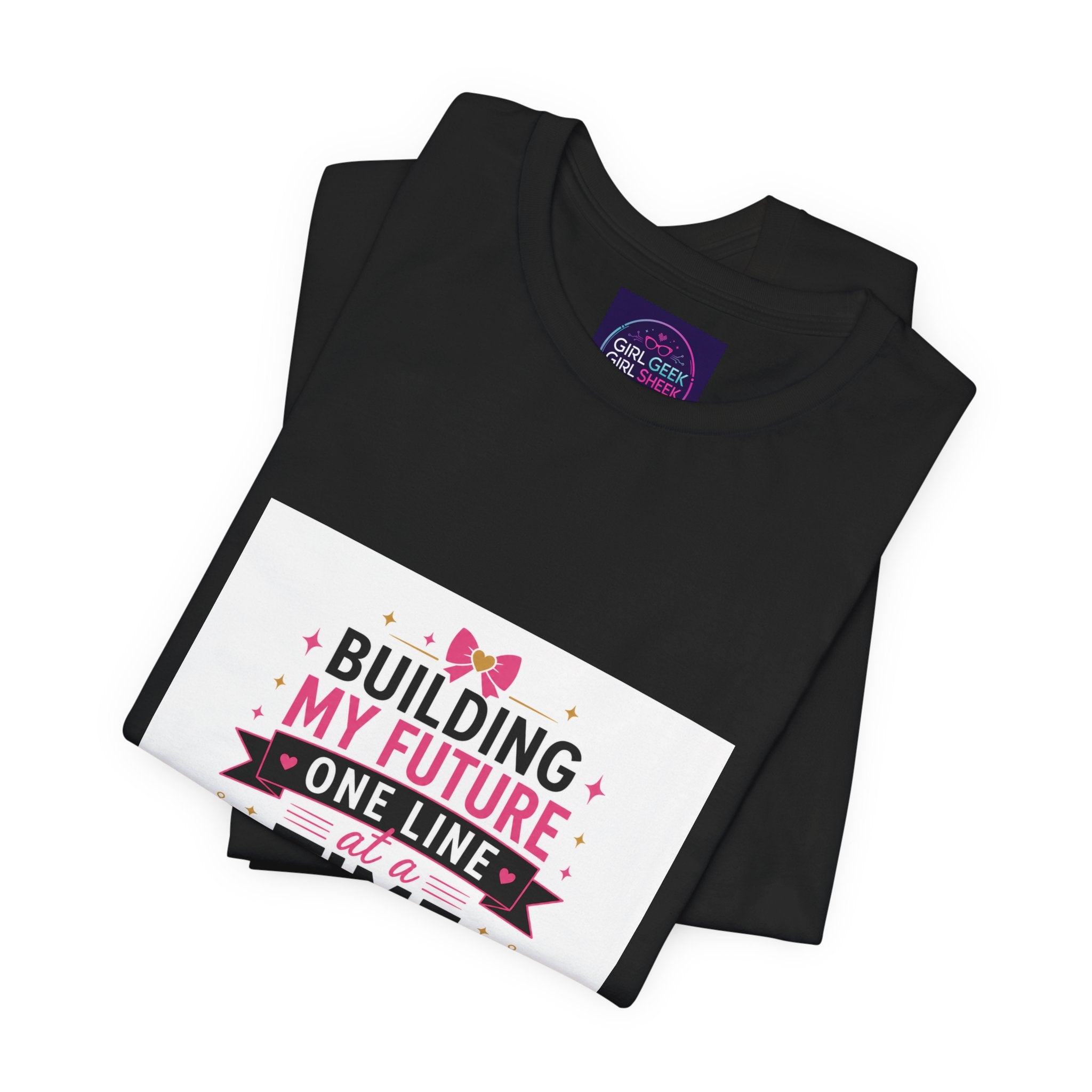 Coding Student T‑Shirt — “Building My Future One Line at a Time” Tee