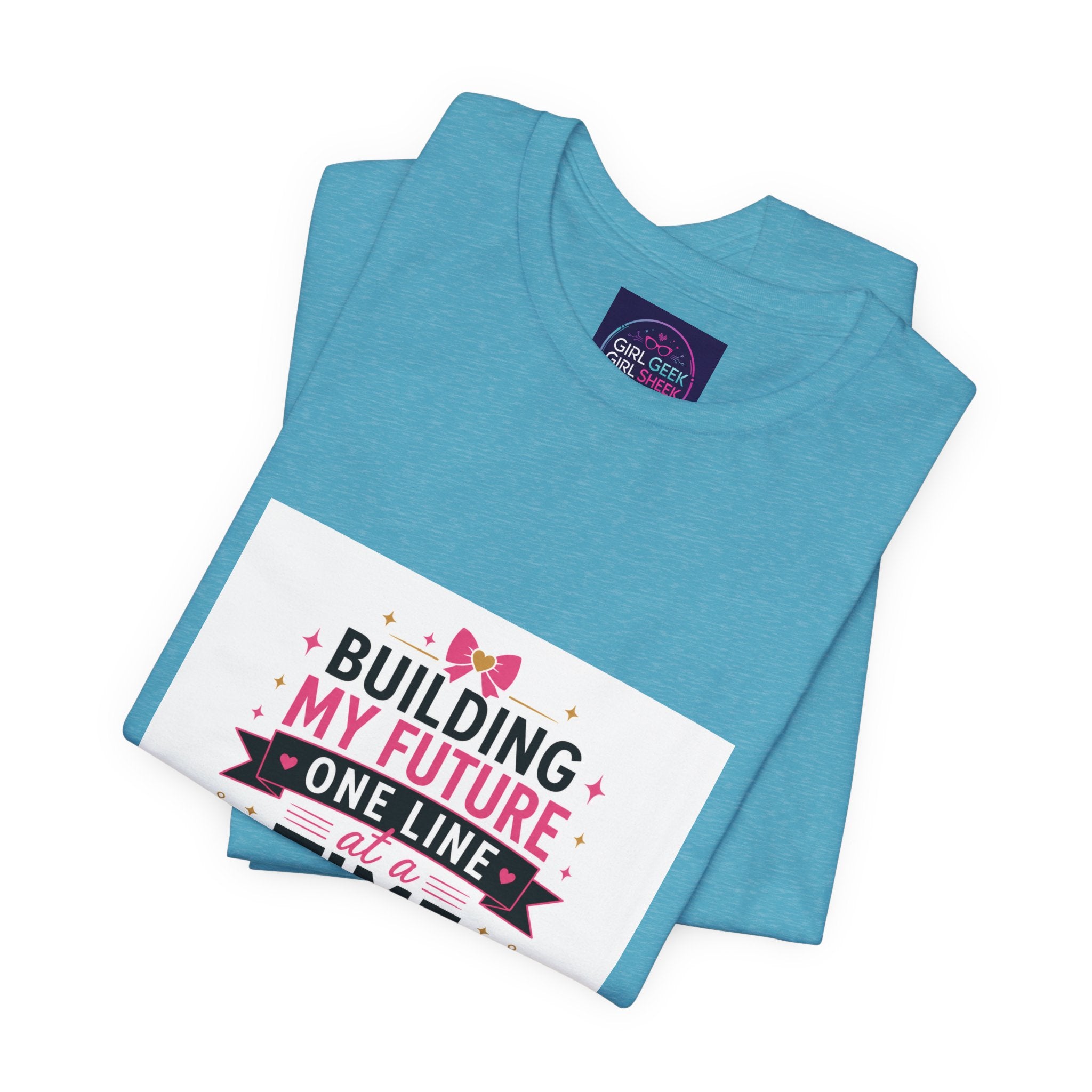Coding Student T‑Shirt — “Building My Future One Line at a Time” Tee