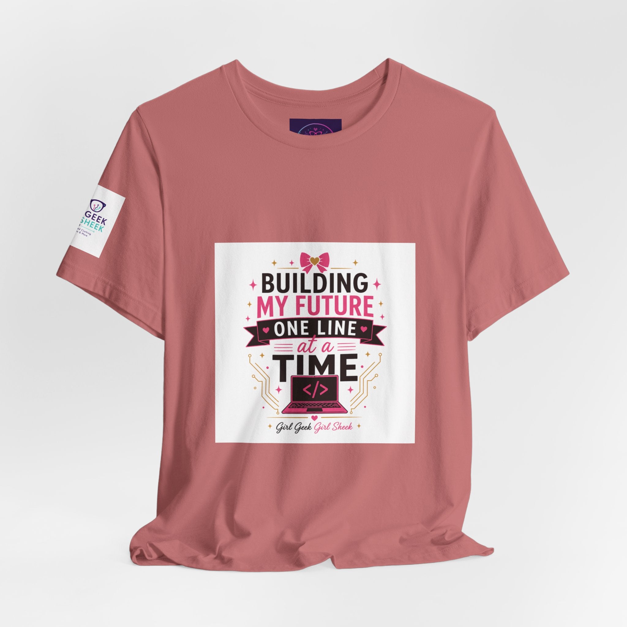 Coding Student T‑Shirt — “Building My Future One Line at a Time” Tee